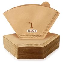 Filtros de Café DTFMZOV 1 Formato U Natural Não Branqueado 200 un. Filtros de Café DTFMZOV 1 Formato U Natural Não Branqueado 200 un.