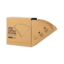 Filtros De Café Em Papel De Polpa De Madeira Natural 02 Cone Para 2-4 Xícaras, Acessórios Para