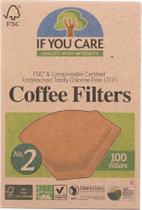 Filtros de Café If You Care No 2 Sin Blanquear 100 Unidades Filtros de Café If You Care No 2 Sin Blanquear 100 Unidades