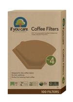 Filtros de café If You Care No. 4 Cone Unbleached 100 Ct Filtros de café If You Care No. 4 Cone Unbleached 100 Ct