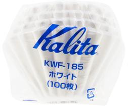 Filtros de café Kalita Wave 185 tamanho 100 Count White Japan Filtros de café Kalita Wave 185 tamanho 100 Count White Japan