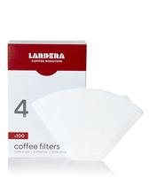 Filtros de Café Lardera 4 Branqueados Brancos 100 unidades