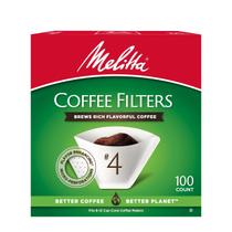 Filtros de café Melitta 4 Cone 600 Total Filters (pacote com 6)