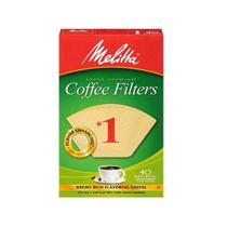 Filtros de café Melitta 620122, tamanho 1, marrom natural, 40 unidades Filtros de café Melitta 620122, tamanho 1, marrom natural, 40 unidades