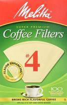 Filtros de café Melitta Cone Natural Brown 4 300 Count x3 Filtros de café Melitta Cone Natural Brown 4 300 Count x3