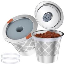 Filtros de café reutilizáveis NOALTO em aço inoxidável para Keurig