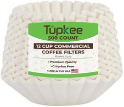 Filtros de café Tupkee Large 12 Cup 500 Count Filtros de café Tupkee Large 12 Cup 500 Count