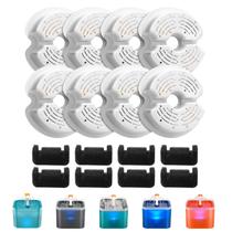 Filtros de fonte de água Cat AONBOY F2 (8 filtros + 8 esponjas) Filtros de fonte de água Cat AONBOY F2 (8 filtros + 8 esponjas)