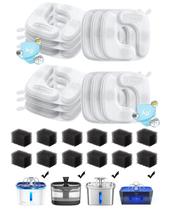 Filtros de fonte de água e esponjas pré-filtradas para gatos Veken Filtros de fonte de água e esponjas pré-filtradas para gatos Veken