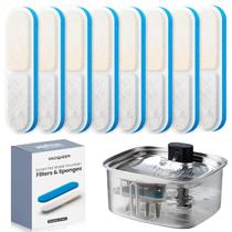 Filtros de fonte de água para animais de estimação Vacqueen 10L com filtros Wi-Fi 10 Filtros de fonte de água para animais de estimação Vacqueen 10L com filtros Wi-Fi 10