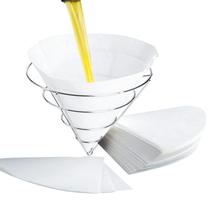 Filtros de óleo de fritadeira, pacote com 30 filtros de cozinha não tecidos, peneira de cozinha de 10 cm Filtros de óleo de fritadeira, pacote com 30 filtros de cozinha não tecidos, peneira de cozinha de 10 cm