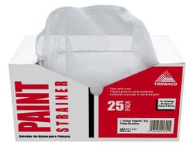 Filtros de pintura Trimaco 11311/25, pacote com 25 unidades, malha de nylon de 3,8 L