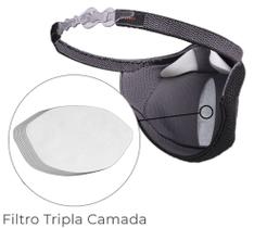 Filtros de Proteção Máscara SPORT PRO com 30 unidades, Fiber Knit, Branco, M/G