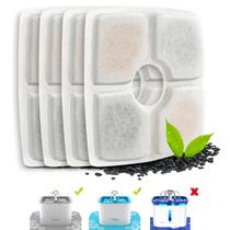Filtros de reposição Veken 2.5L Automatic Pet Fountain, pacote com 4