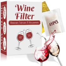 Filtros de Vinho Allinko Pacote com 48 Unidades Remove Sulfitos e Histaminas Filtros de Vinho Allinko Pacote com 48 Unidades Remove Sulfitos e Histaminas