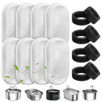 Filtros para fonte de água para gatos WEIKEY, kit com 8 unidades e esponjas
