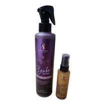 Finalizador Banho De Seda + Reparador Serum Ouro Parfum Alphahal