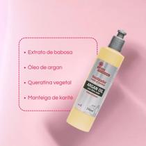 Finalizador Óleo de Argan pH 4,0 com filtro solar Termoativado creme para pentear Girass 240ml