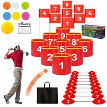 FINCOME 9 Holes Golf Yard Bucket, jogo de prática ao ar livre