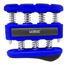 Finger grip exercitador de mãos e dedos FORTE - 7LBS/ 3,18KG - AZUL - LIVEUP SPORTS