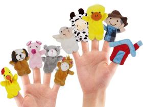 Finger Puppets RIY Old Macdonald Had A Farm 10 unidades para crianças