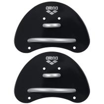 Finger Swimming Paddle Arena Elite Unissex Adulto Preto/Prata