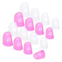 Finger Tips Wisdompro, 16 peças, dedal de silicone, alças de ponta de dedo