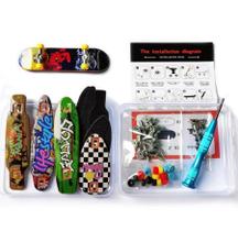 Fingerboard Kit 5 Skate Dedo Longboard Freeskate Ferramentas - Mega Block Toys