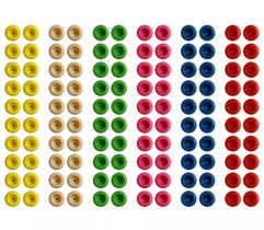 Fingerboard Skate De Dedo Kit 24 Rodas 6 Conjuntos Multi Cor