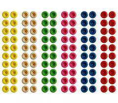 Fingerboard Skate De Dedo Kit 24 Rodas 6 Conjuntos Multi Cor