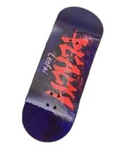Fingerboard Skate Dedo Deck Madeira Profissional Blue Beach