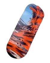 Fingerboard Skate Dedo Deck Madeira Profissional Red Wave