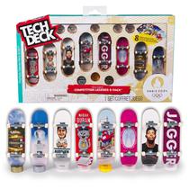 Fingerboards Tech Deck Competition Legends - Pacote com 8 - Edição Paris 2024
