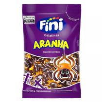 Fini Bala Gelatina Aranha 500g Sabor Pessego e Amora