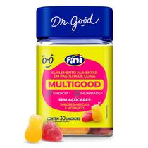 Fini Multigood Dr. Good Abacaxi E Morango 30 Gomas Fini Multigood Dr. Good Abacaxi E Morango 30 Gomas