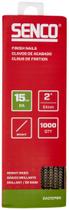 Finish Nails Senco DA21EPBR, calibre 15, ângulo de 34, pacote com 1.000