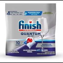 Finish Quantum All in 1 Detergente Para Lava Louças Em Tabletes 10 unidades