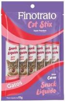 Finotrato Cat Stix Combo C/6 Unidades 15G Sabor Carne Snack