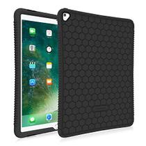 Fintie Case para iPad Pro 12.9 (2ª Geração) 2017 / iPad Pro 12.9 (1ª Geração) 2015 - Honey Comb Series Lightweight Anti Slip Kids Friendly Shock Proof Silicone Protective Cover, Preto