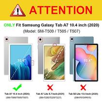 Fintie Case para Samsung Galaxy Tab A7 Modelo 10.4'' 2020 (SM-T500/T505/T507), Visualização multi-ângulo Smart Stand Back Cover com Bolso, Auto Wake/Sleep, Preto