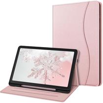 Fintie Case para Samsung Galaxy Tab S6 Lite 10.4'' 2020 Modelo SM-P610 (Wi-Fi) SM-P615 (LTE) com suporte de caneta S, Visão multi-angular Tampa traseira TPU macia com pocket auto wake/sleep, Rose Gold