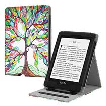 Fintie Flip Case for Kindle Paperwhite (encaixa na nova 10ª geração 2018 / Todas as gerações brancas de papel) - Capa de suporte vertical de ajuste fino com auto sleep/wake, love tree