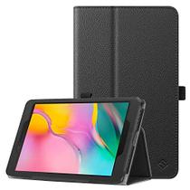 Fintie Folio Case for Samsung Galaxy Tab A 8.0 2019 Without S Pen Model (SM-T290 Wi-Fi, SM-T295 LTE), Corner Protection Slim Fit Premium Vegan Leather Stand Cover, Black