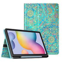 Fintie Folio Case para Samsung Galaxy Tab S6 Lite 10.4'' 2020 Modelo SM-P610 (Wi-Fi) SM-P615 (LTE) com Porta-Caneta S, Tampa Automática de Ajuste Fino De TPU Soft TPU