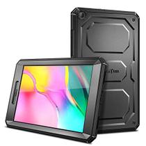 Fintie Shockproof Case para Samsung Galaxy Tab A 8.0 2019 Sem Modelo de Caneta S (SM-T290 Wi-Fi, SM-T295 LTE), Tuatara Rugged Unibody Hybrid Tampa de para-choques full protective c/Embutida protetor de tela, preto