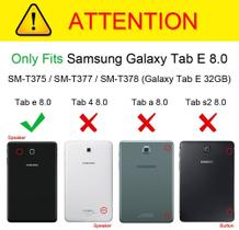 Fintie Slim Shell Case para Samsung Galaxy Tab E 8.0, Super Slim Leve Capa permanente para Samsung Galaxy Tab E 32GB SM-T378 / Tab E 8,0 polegadas SM-T375 / SM-T377 Tablet, Preto