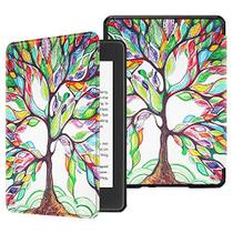 Fintie Slimshell Case for All-New Kindle Paperwhite (10ª Geração, Lançamento 2018) - Capa de couro LEVE Premium PU com Auto Sleep/Wake para Amazon Kindle Paperwhite E-Reader, Love Tree