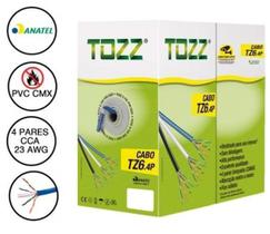 Fio 4 Pares Tranc 23Awg 0,57Mm Mod Tz6 Cca Cftv 305Mt ul