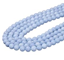 Fio Água Marinha 8mm Aprox 46 contas Natural Artesanato Bijuterias