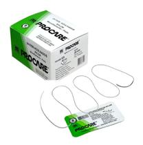 Fio Agulhado Nylon Procare Monofilamento Preto 45cm 30mm 3/8